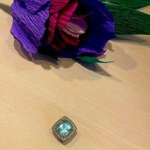 Topaz and sterling silver pendant